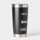 すべてのアフィリエイトブラックタンブラー 保温保冷タンブラー (右面)