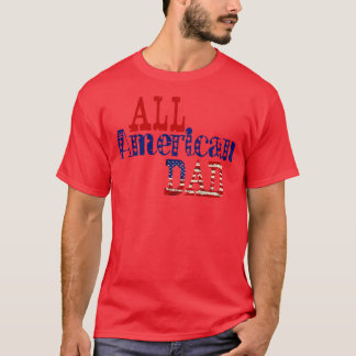 すべてのアメリカのパパ米国国旗のサングラスのマッチング4 Tシャツ