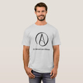 すべてのアメリカの無神論的なワイシャツ Tシャツ (正面フル)