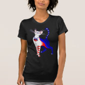 すべてのアメリカ猫のワイシャツ Tシャツ (正面)