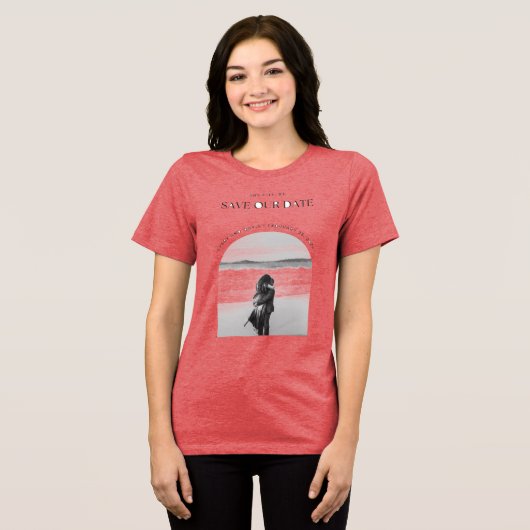 すべてのアンド・デイビス セーブ・ザ・デート Tシャツ (正面全面)