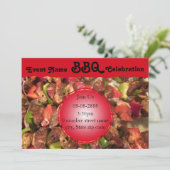 すべてのイベントのBBQお祝い招待状テンプレート 招待状 (スタンド正面)