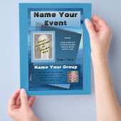 すべてのイベントフライヤー – 海ブルー チラシ (手)