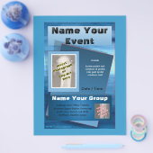 すべてのイベントフライヤー – 海ブルー チラシ (シングル)