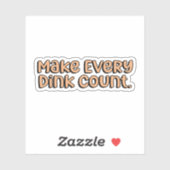 すべてのインク数をオレンジ色のピックボールにする シール (シート)