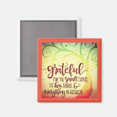 すべてのインスピレーションの木に感謝かわいらし マグネット (正面/裏面)