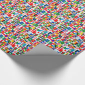 すべてのインターナショナルの旗 ラッピングペーパー (角)