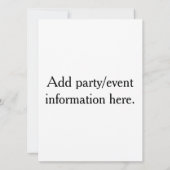 すべてのウィスキーがブルボンではないです! 招待状 (裏面)