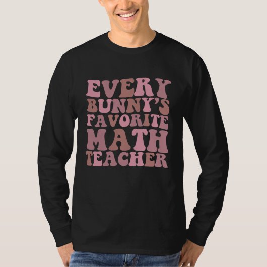すべてのウサギのお気に入りの数学の先生 Tシャツ (正面)