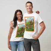 すべてのウサギは花が好き Tシャツ (ユニセックス)