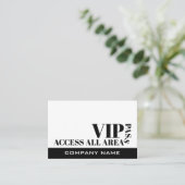 すべてのエリアへのアクセスデザイン、VIPカード 名刺 (スタンド正面)