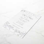 すべてのエレガント白パーティーフォイル招待状 箔招待状 (回転した状態)