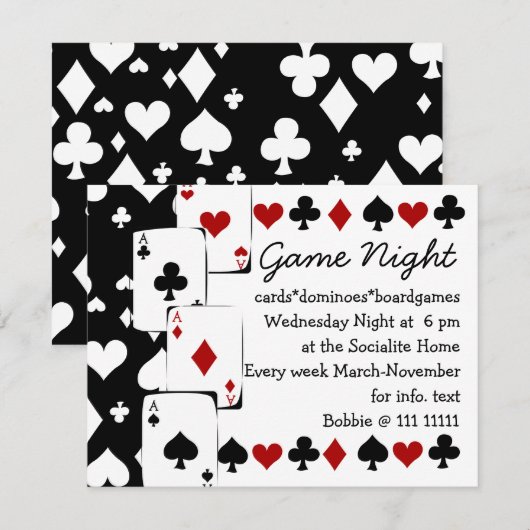 すべてのエース 招待状 (正面/裏面)