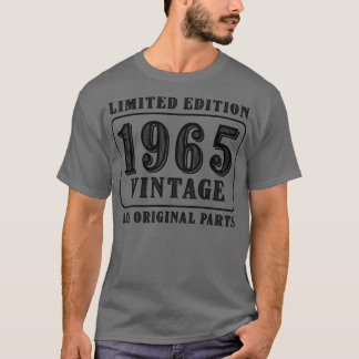 すべてのオリジナルパーツヴィンテージ1965限定版bi tシャツ