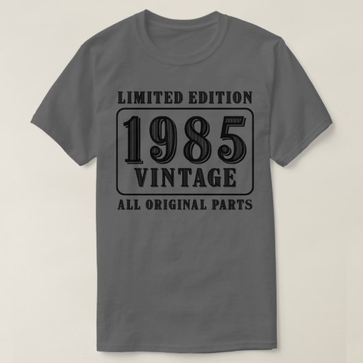 すべてのオリジナルパーツヴィンテージ1985限定版bi tシャツ (デザイン正面)