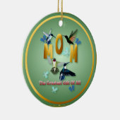 すべてのオーナメントのMom_Theの最も素晴らしいギフト セラミックオーナメント (右)
