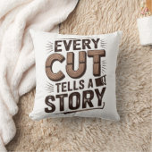 すべてのカットが物語を告げる – 木工素朴業 クッション (ブランケット)