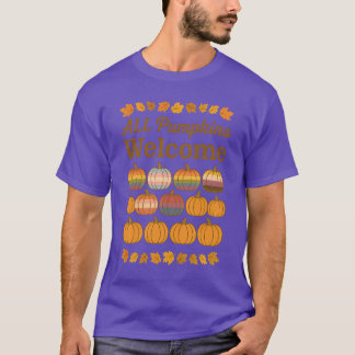 すべてのカボチャが歓迎です Tシャツ