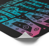 すべてのカラフルハッピーバースデー ポスター (角)