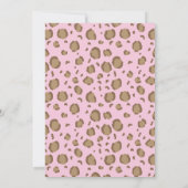 すべてのカラフルパーティー動物サファリ誕生日 招待状 (裏面)