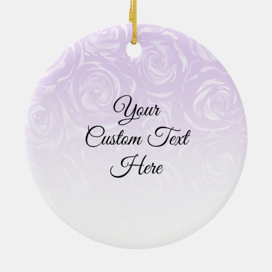 すべてのカラーエレガントフローラ セラミックオーナメント (裏面)