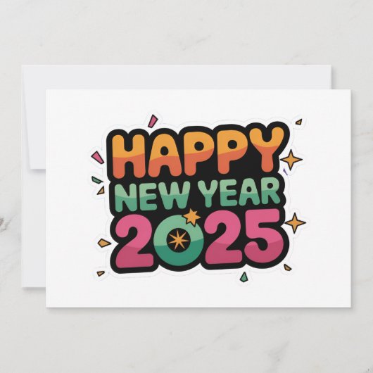 すべてのカードに乾杯:2025年新年のホリデーカード シーズンカード (正面)