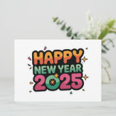 すべてのカードに乾杯:2025年新年のホリデーカード シーズンカード (スタンド正面)