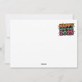 すべてのカードに乾杯:2025年新年のホリデーカード シーズンカード (裏面)