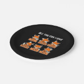 すべてのキツネ与えI ペーパープレート (アングル)