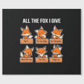 すべてのキツネ与えI ラッピングペーパー (フラット)