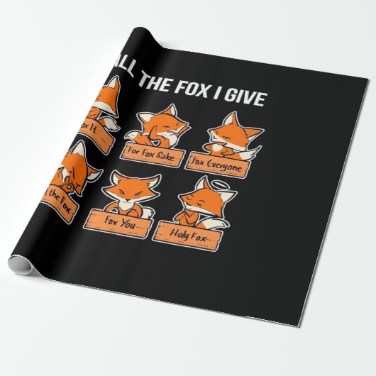 すべてのキツネ与えI ラッピングペーパー (アンロールド)