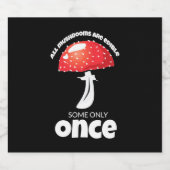 すべてのキノコは一度だけ食べられる ビールラベル (シングルラベル)