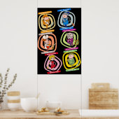 すべてのキャラクターのTearkボードゲームヴィンテージ集 ポスター (キッチン)