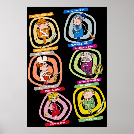 すべてのキャラクターのTearkボードゲームヴィンテージ集 ポスター (正面)