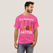 すべてのギターは大切 - おもしろギター愛好家 ギタリスト Tシャツ (正面フル)