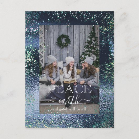 すべてのクリスマスに平和と善意 ポストカード (正面)