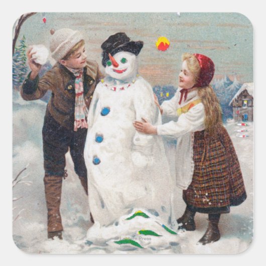 すべてのクリスマスの喜びはあなたのです スクエアシール (正面)