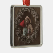 すべてのクリスマスの喜びはThineLittleの子供の接吻です メタルオーナメント (右)