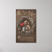 すべてのクリスマスは喜ぶThineLittle Kids キスをする キャンバスプリント (正面)