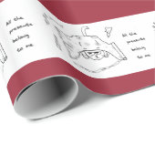 すべてのクリスマスプレゼントは怒っている猫に属します ラッピングペーパー (ロールコーナー)