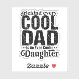 すべてのクールパパの背後にクールも娘 シール