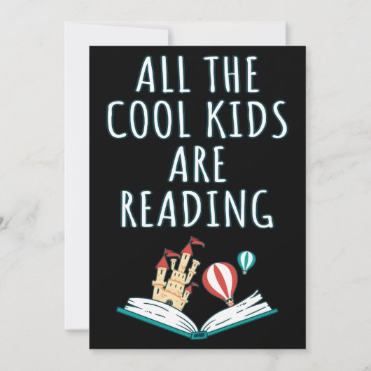 すべてのクール子供は読II招待状 招待状 (正面)