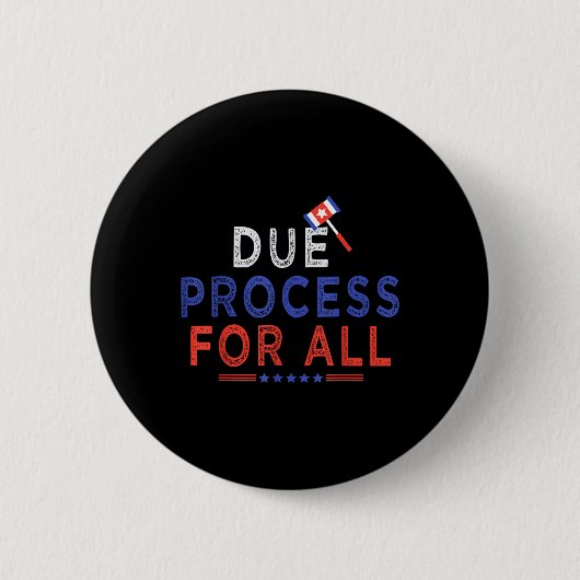 すべてのクールTシャツおもしろい.pngのDue Process Graphic 缶バッジ (正面)