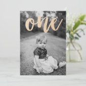 すべてのグリッターの最初の誕生日パーティーの招待 招待状 (スタンド正面)