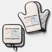 すべてのグリッターは高屈折物理学である 鍋つかみ&鍋敷きセット (正面/裏面)