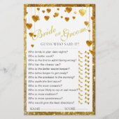 すべてのグリッターエレガントブライダルシャワーゲーム (正面)