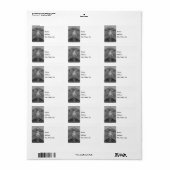 すべてのグレースケール住所 シール (フルシート)