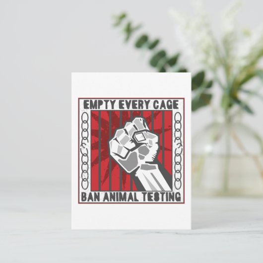 すべてのケージを空にする ポストカード (スタンド正面)