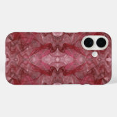 すべてのケースに対して赤いフラクタル調整 Case-Mate iPhoneケース (裏面 (横))