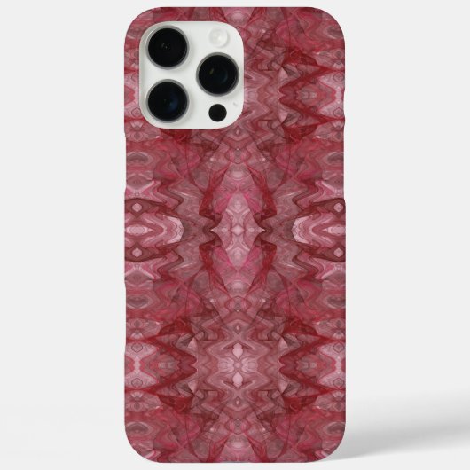 すべてのケースに対して赤いフラクタル調整 Case-Mate iPhoneケース (裏面)